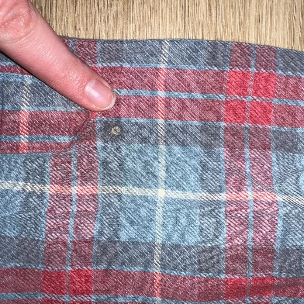 Polo by Ralph Lauren Blue and Red Casual Button Down Shirt